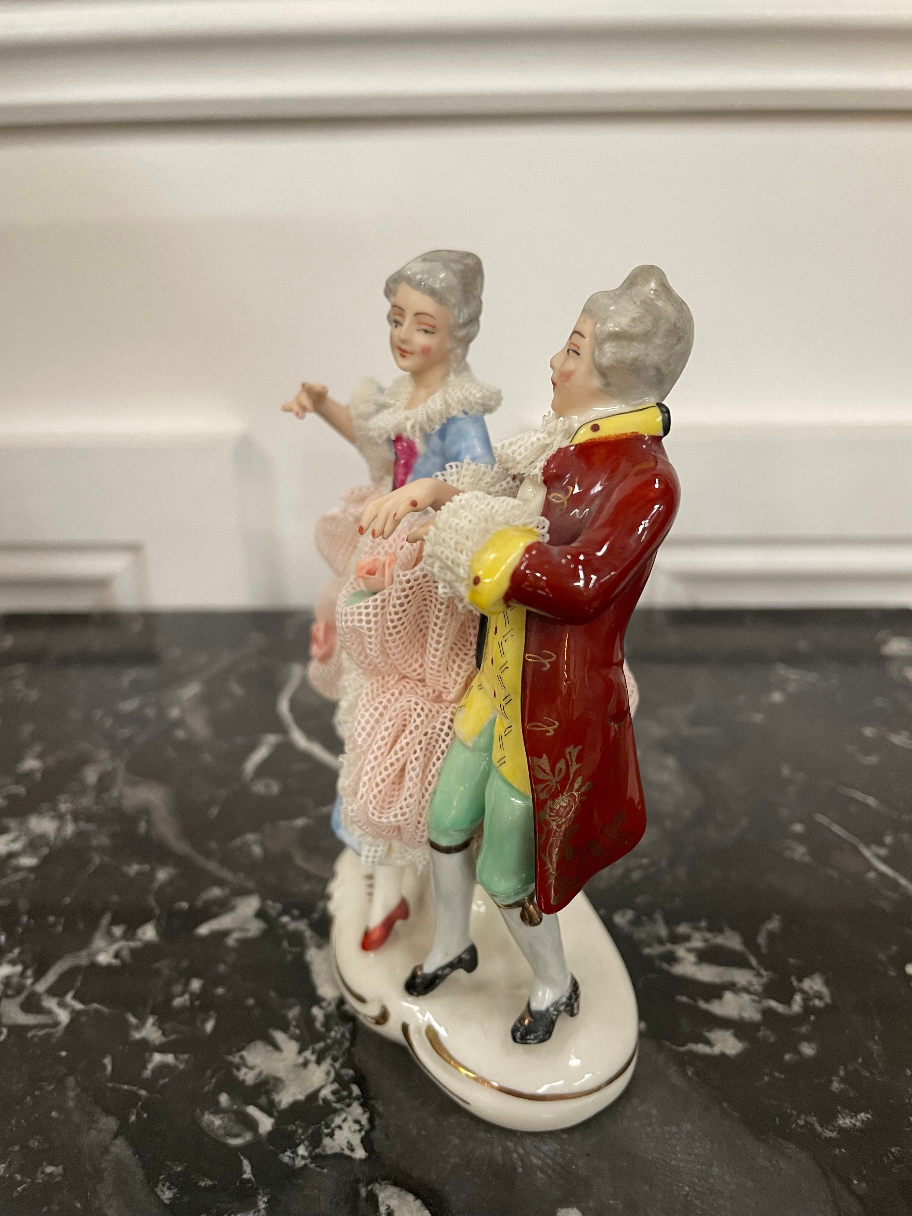 Dresden Lace Figurine | Antique & Vintage | Moonee Ponds Antiques | Australia Wide Delivery