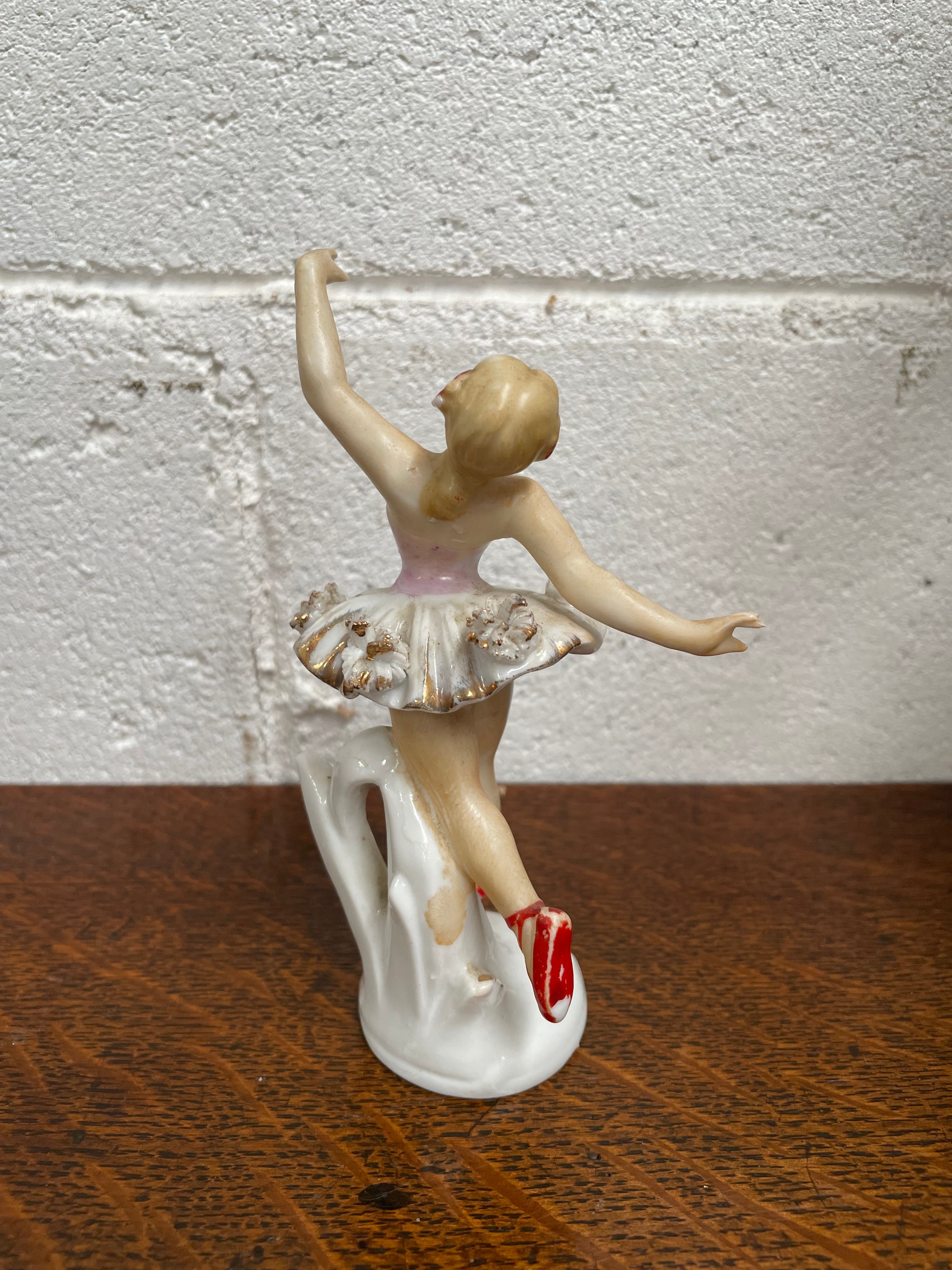 Dresden Style Figurine of a Ballerina | Antique & Vintage | Moonee Ponds Antiques | Australia Wide