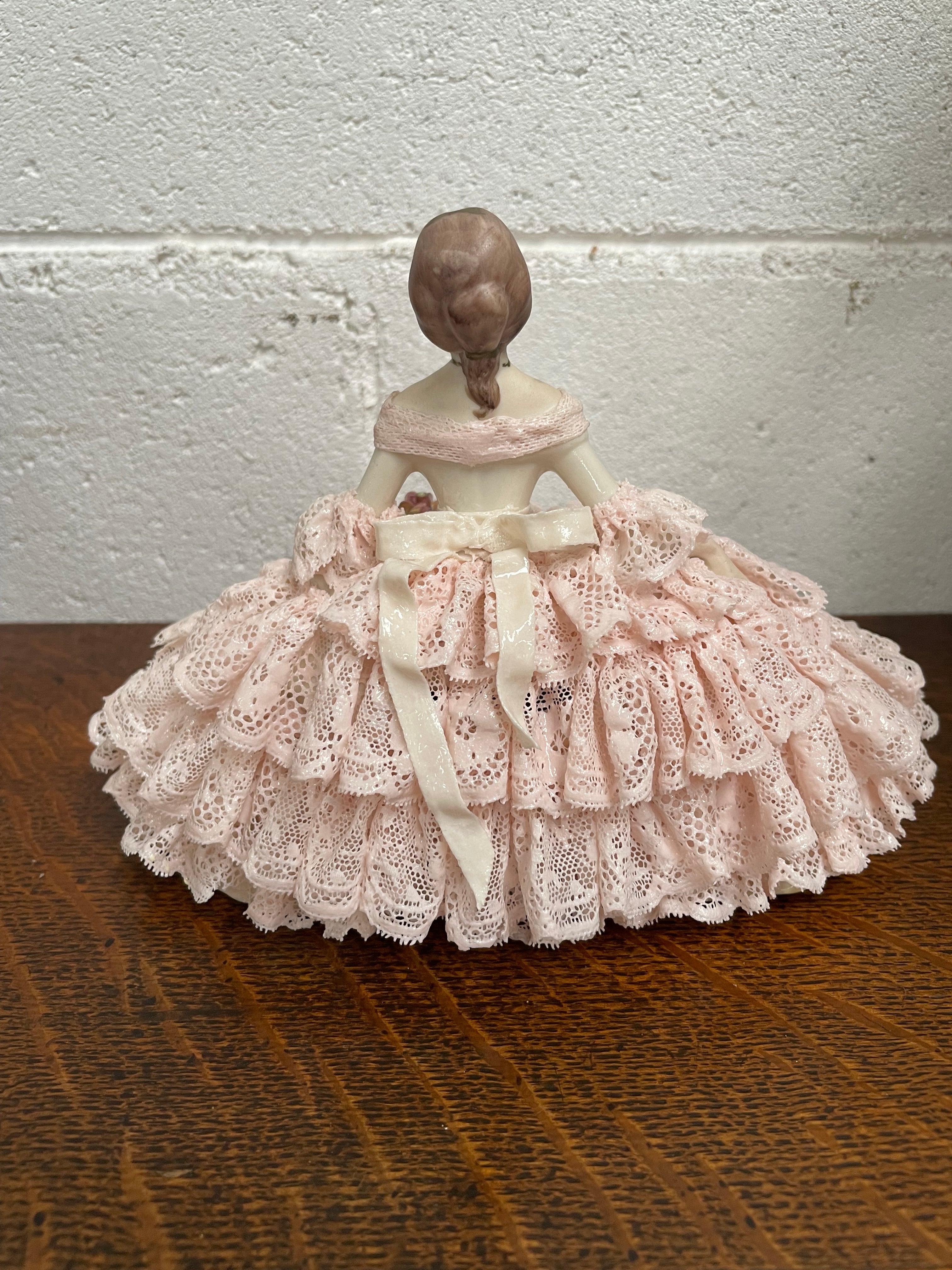 Large Dresden Figurine of a Lady | Antique & Vintage | Moonee Ponds Antiques | Australia Wide Delivery