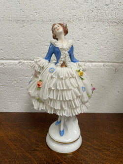 Dresden Lace Figurine | Antique & Vintage | Moonee Ponds Antiques | Australia Wide Delivery