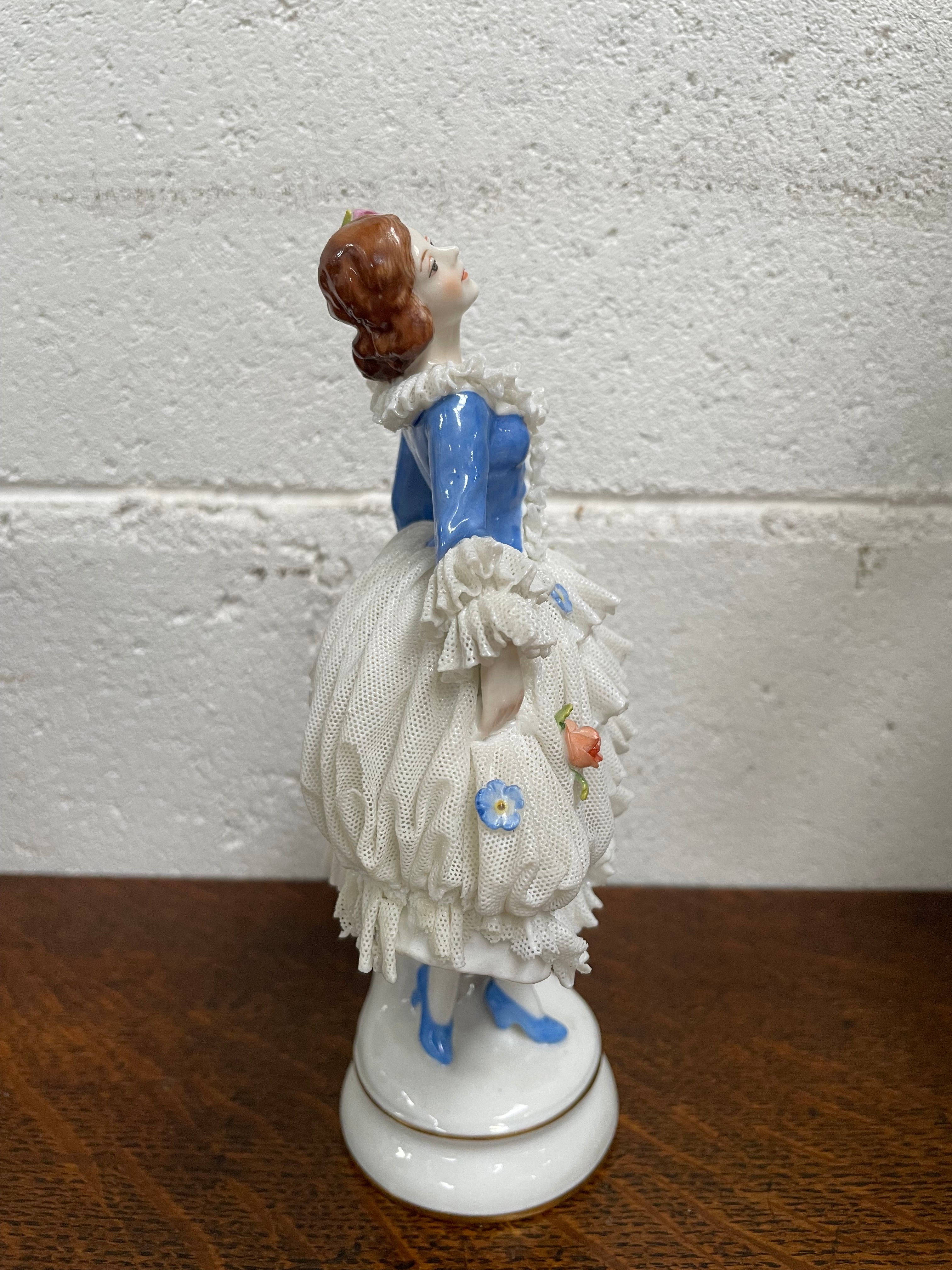 Dresden Lace Figurine | Antique & Vintage | Moonee Ponds Antiques | Australia Wide Delivery