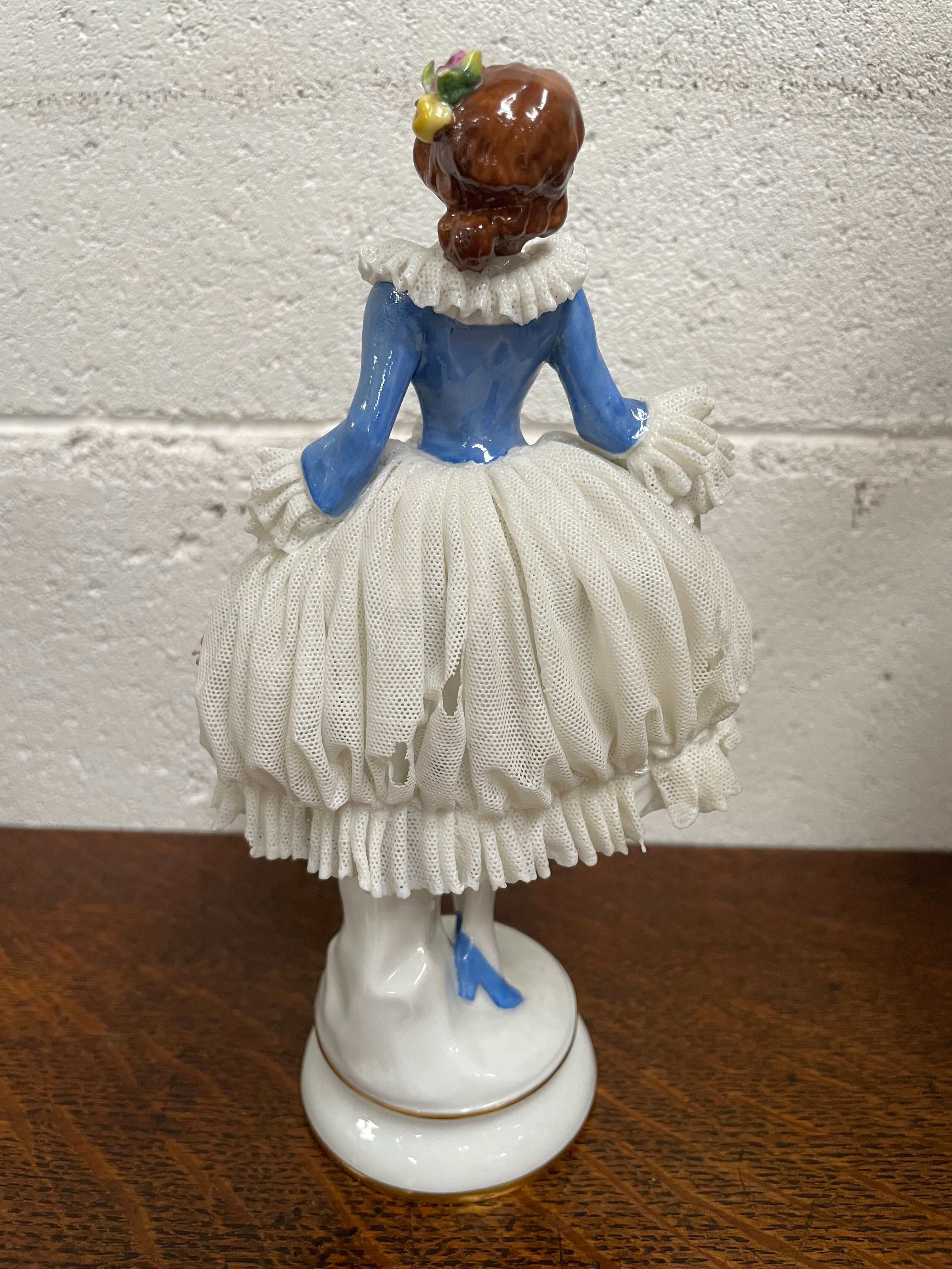 Dresden Lace Figurine | Antique & Vintage | Moonee Ponds Antiques | Australia Wide Delivery