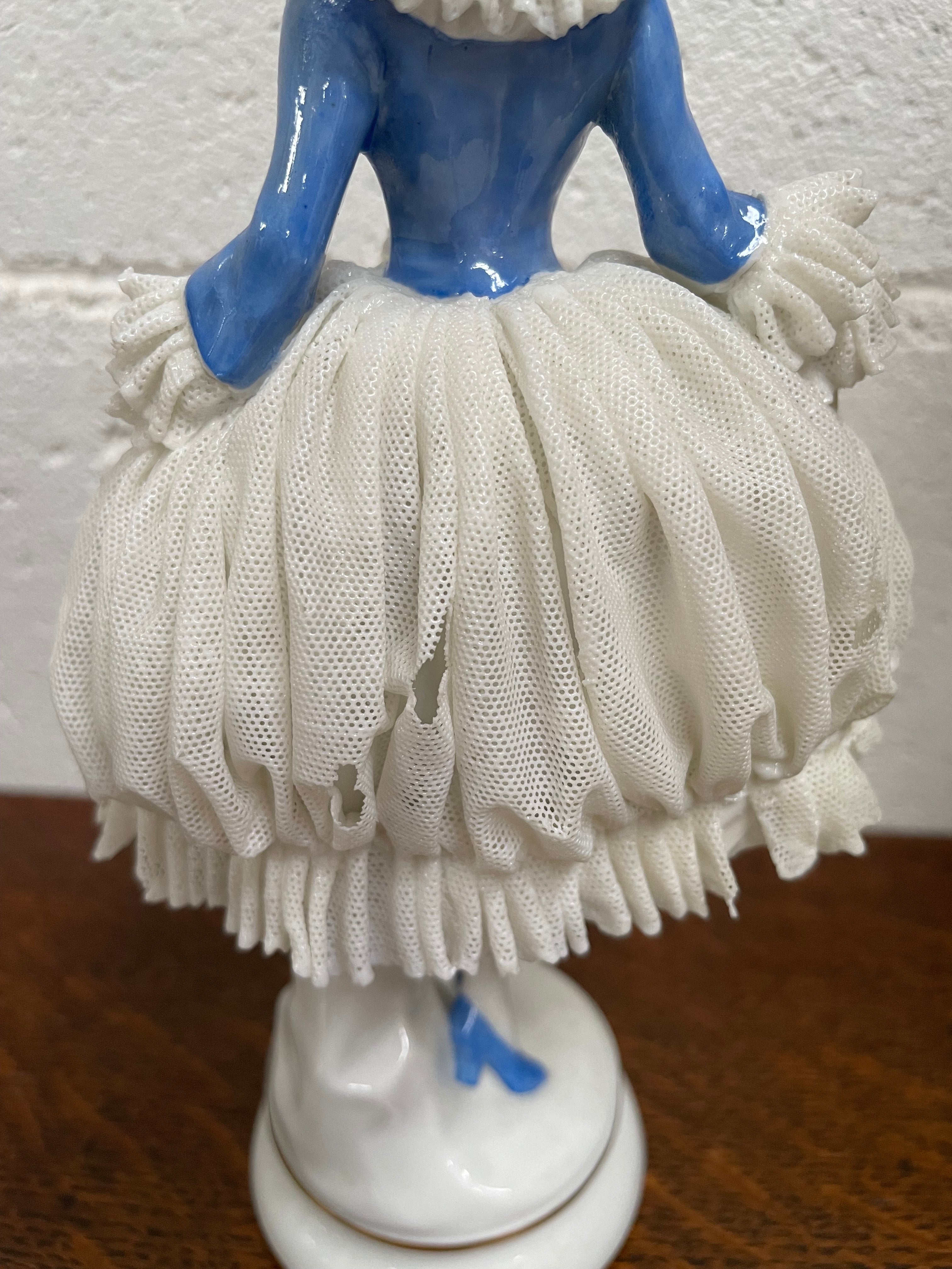 Dresden Lace Figurine | Antique & Vintage | Moonee Ponds Antiques | Australia Wide Delivery