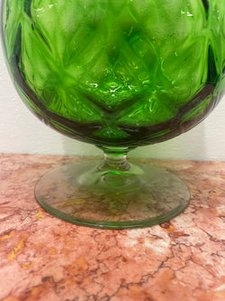 Large Vintage Green Empoli Glass Vase | Antique & Vintage | Moonee Ponds Antiques | Australia Wide Delivery
