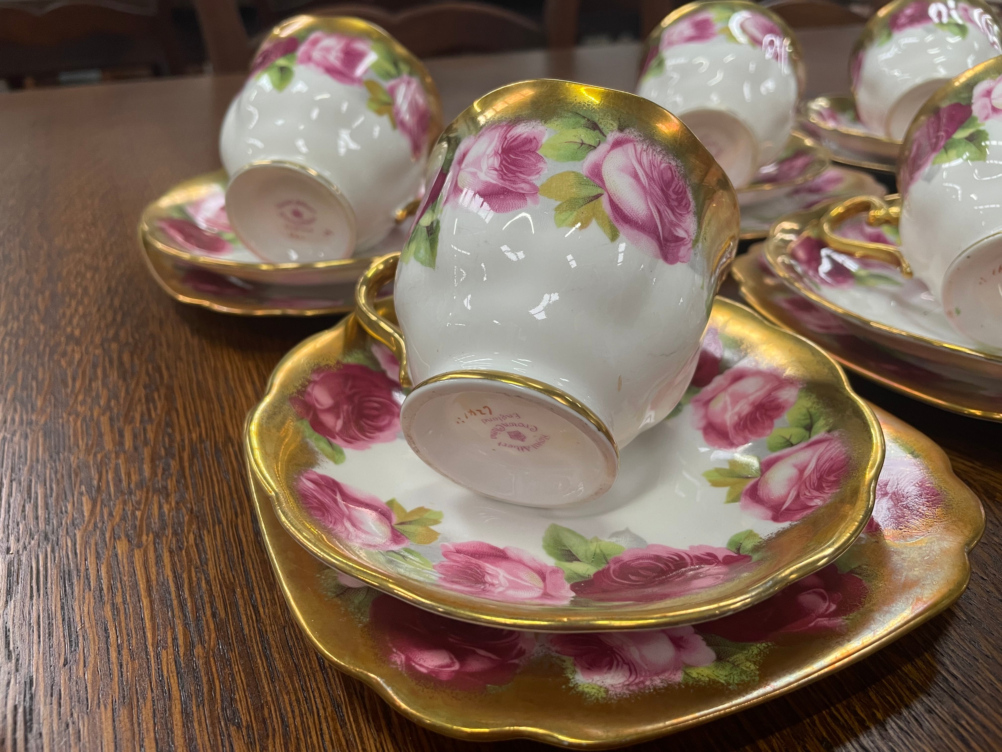 Royal Albert "Old English Rose" 21 pcs Tea Set Made In England | Antique & Vintage | Moonee Ponds Antiques | Australia Wide Delivery