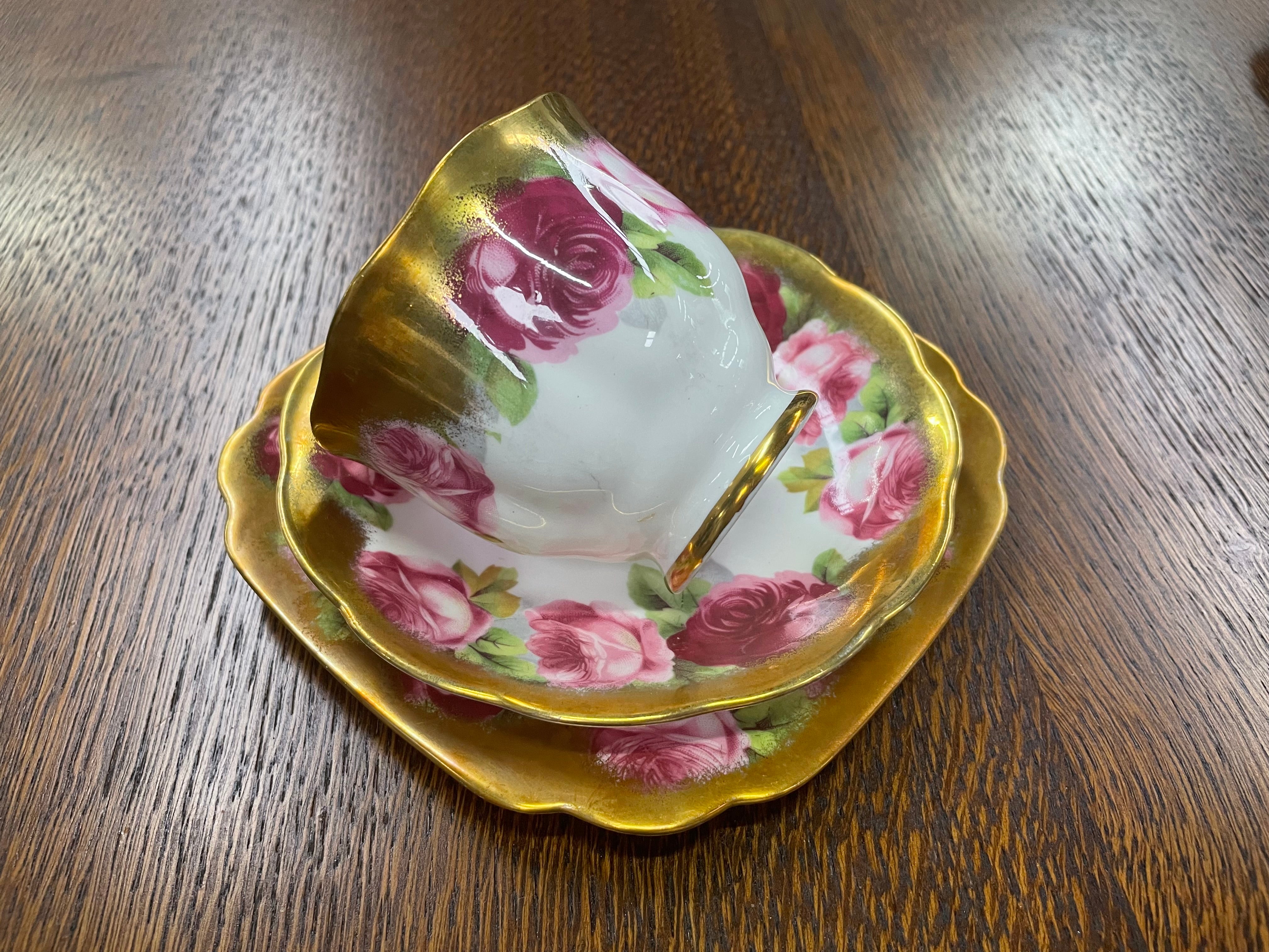 Royal Albert "Old English Rose" 21 pcs Tea Set Made In England | Antique & Vintage | Moonee Ponds Antiques | Australia Wide Delivery
