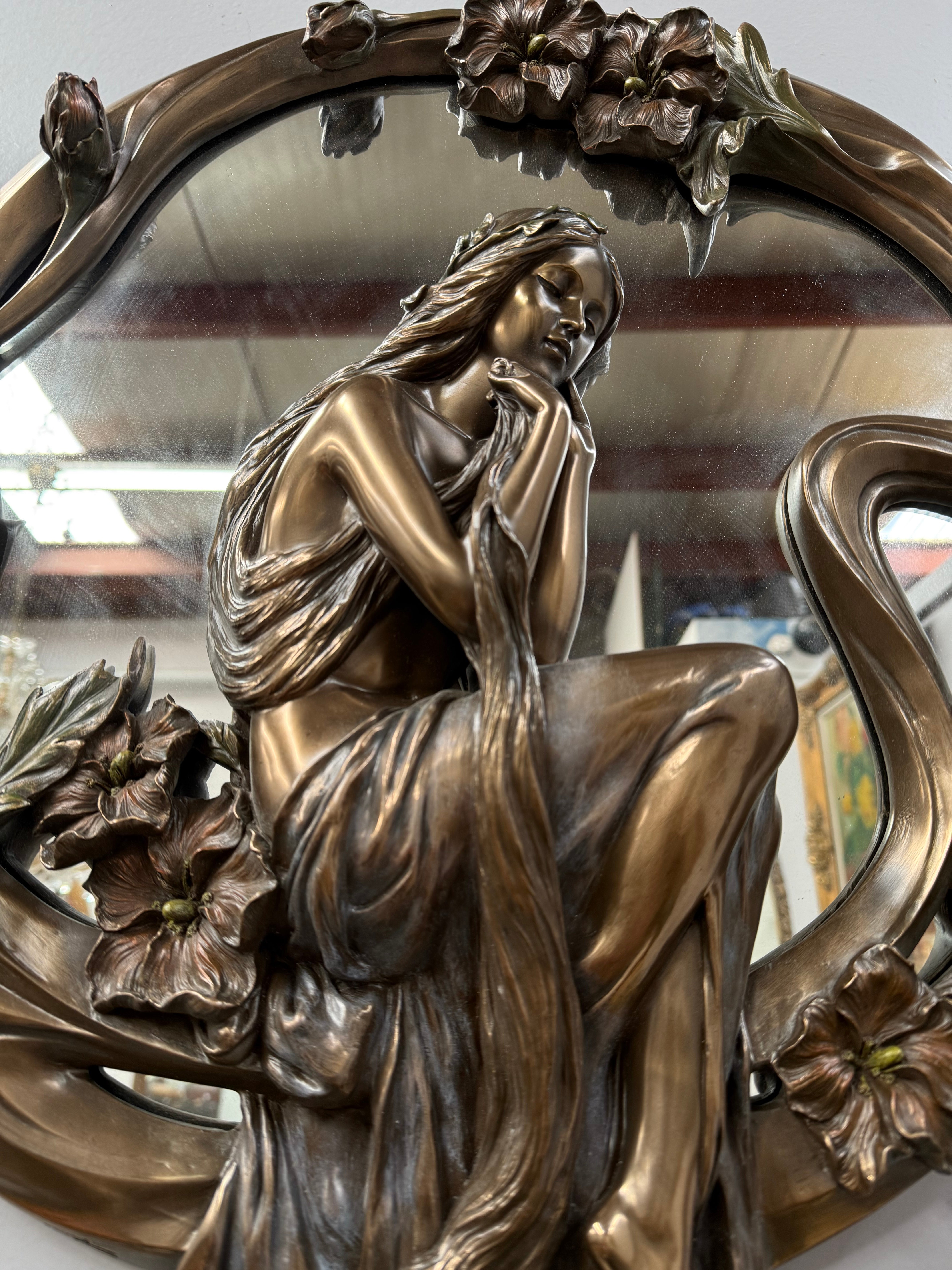 Charming Vintage Art Nouveau Style Mirror | Antique & Vintage | Moonee Ponds Antiques | Australia Wide Delivery