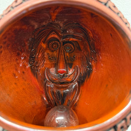 Rare Poole Pottery Hand Made "Atlantis" Helmut Lamp by Guy Sydenham