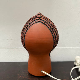 Rare Poole Pottery Hand Made "Atlantis" Helmut Lamp by Guy Sydenham
