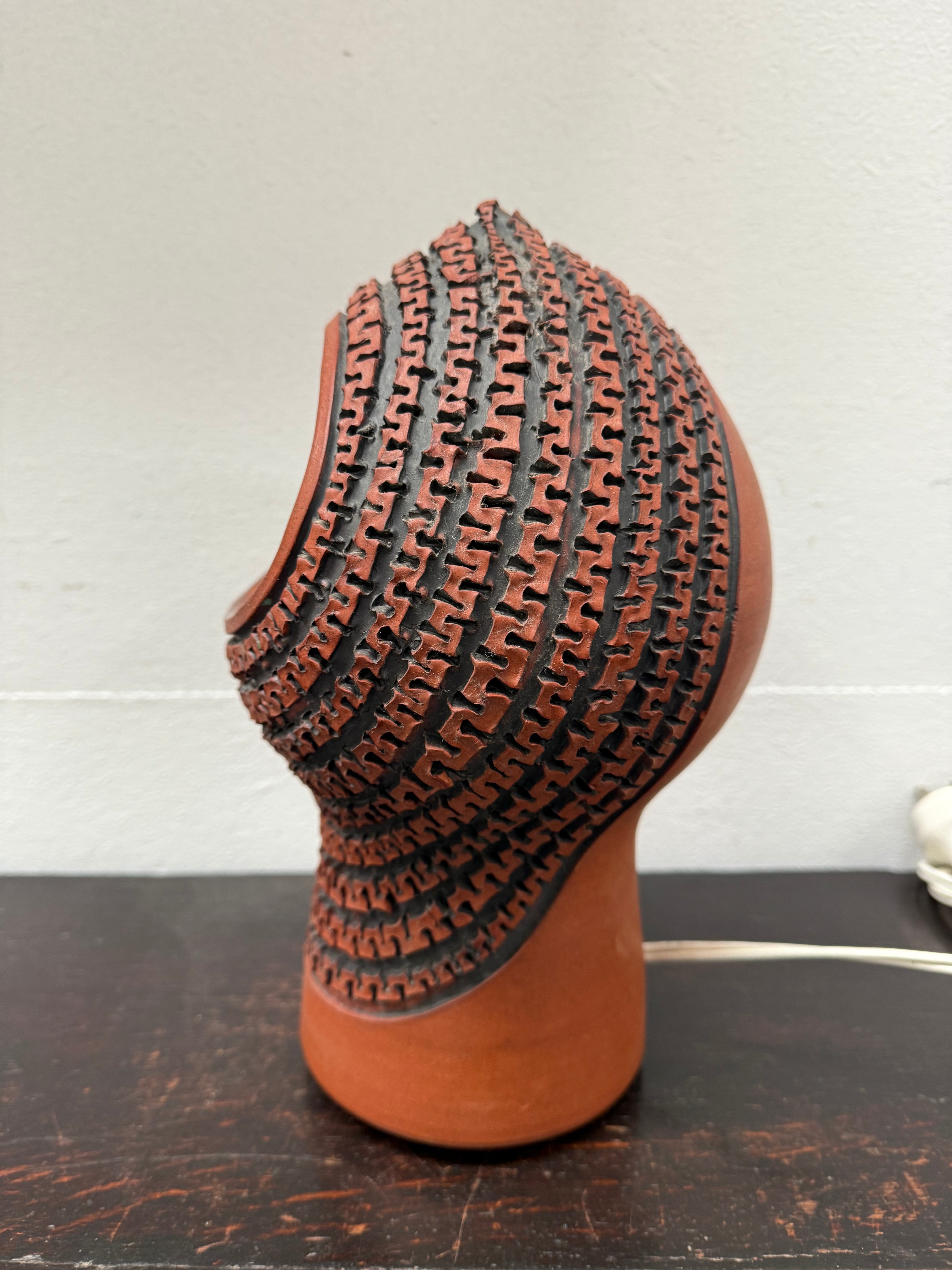 Rare Poole Pottery Hand Made "Atlantis" Helmut Lamp by Guy Sydenham | Antique & Vintage | Moonee Ponds Antiques | Australia Wide Delivery