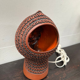 Rare Poole Pottery Hand Made "Atlantis" Helmut Lamp by Guy Sydenham