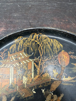 Japanese Lacquer Hand Painted Tray | Antique & Vintage | Moonee Ponds Antiques | Australia Wide Delivery