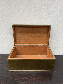 Antique Chinese Engraved Brass Trinket Box | Antique & Vintage | Moonee Ponds Antiques | Australia Wide Delivery