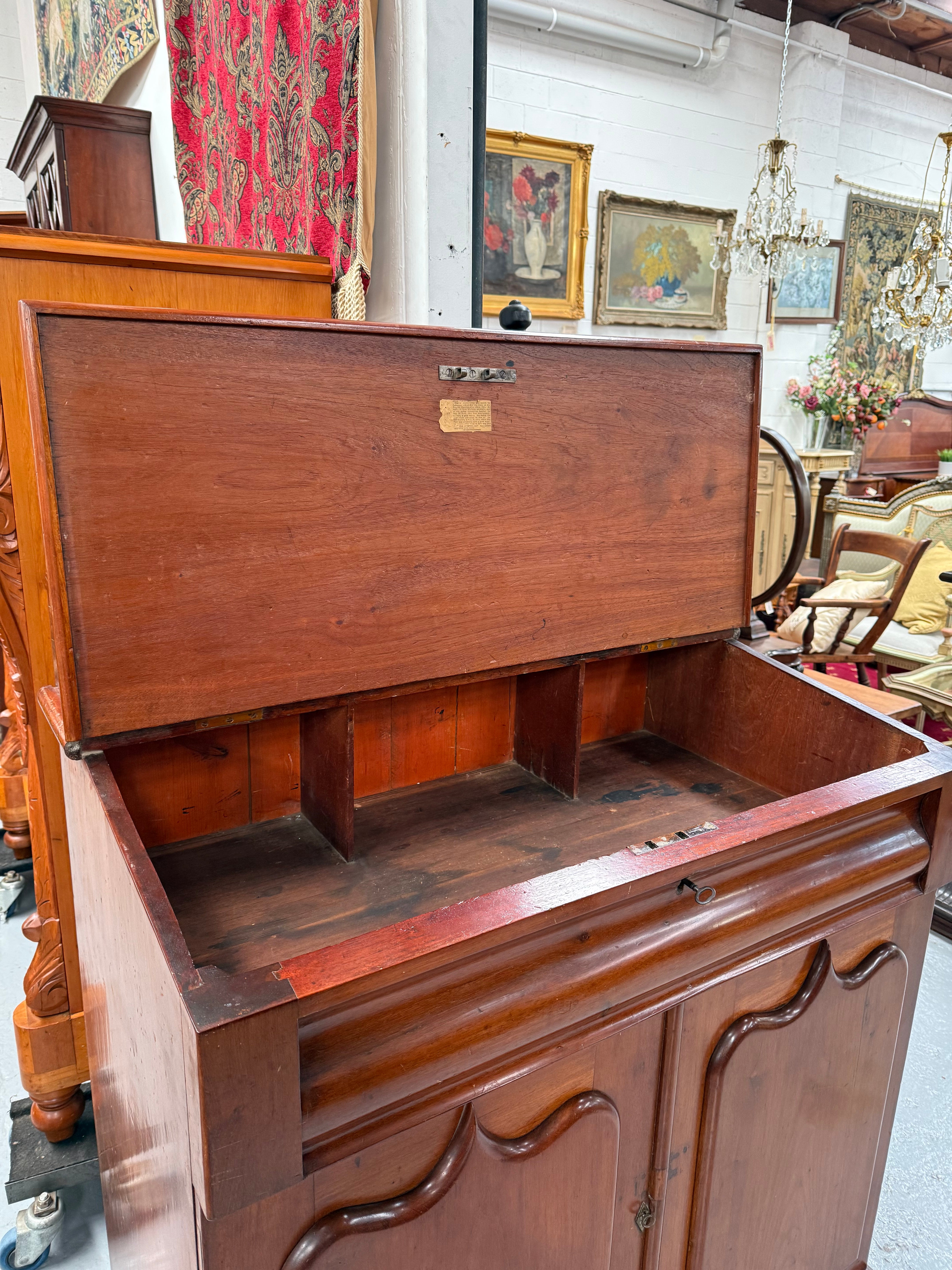 Australian Colonial Cedar Post Masters Desk | Antique & Vintage | Moonee Ponds Antiques | Australia Wide Delivery