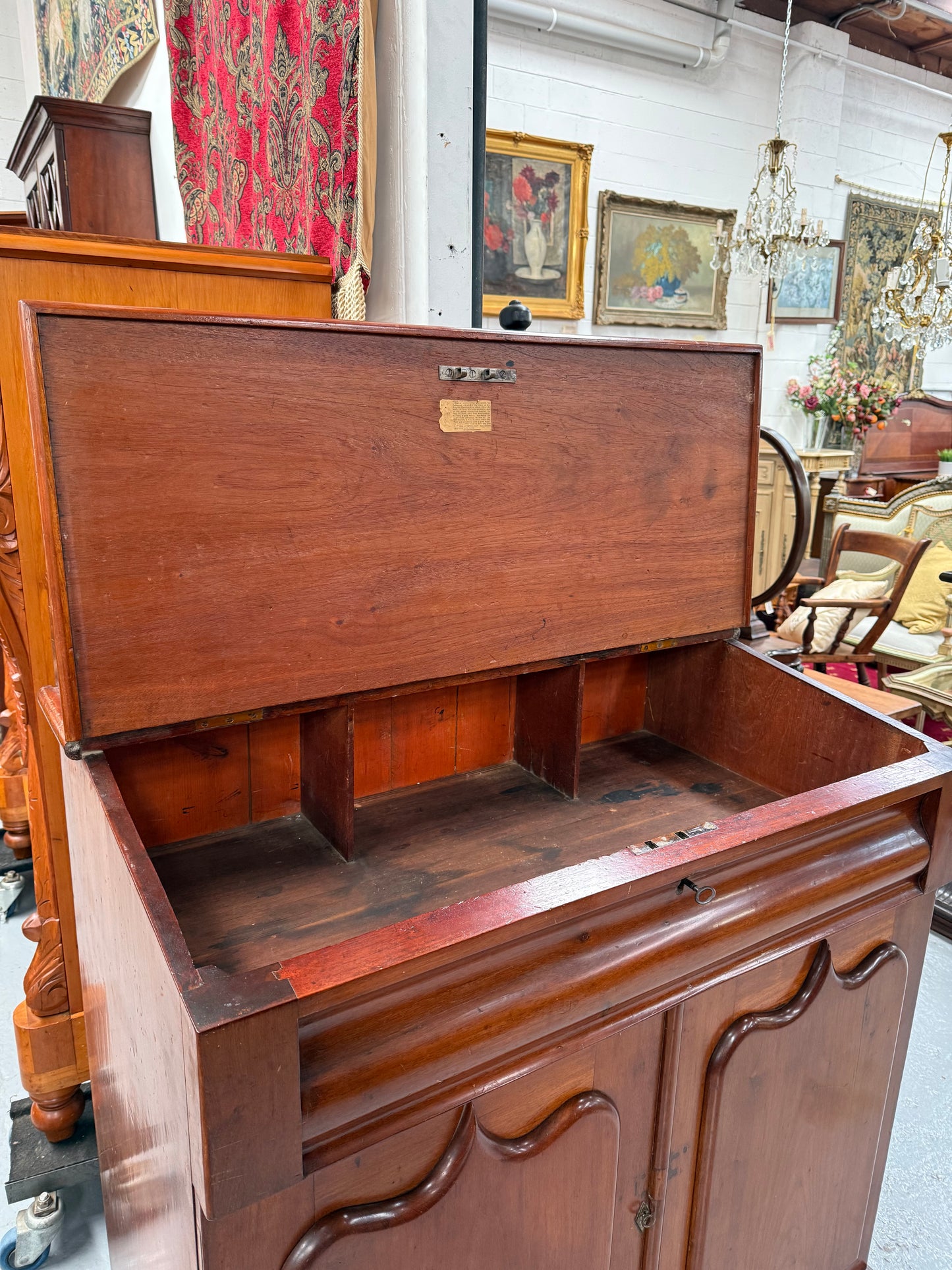Australian Colonial Cedar Post Masters Desk