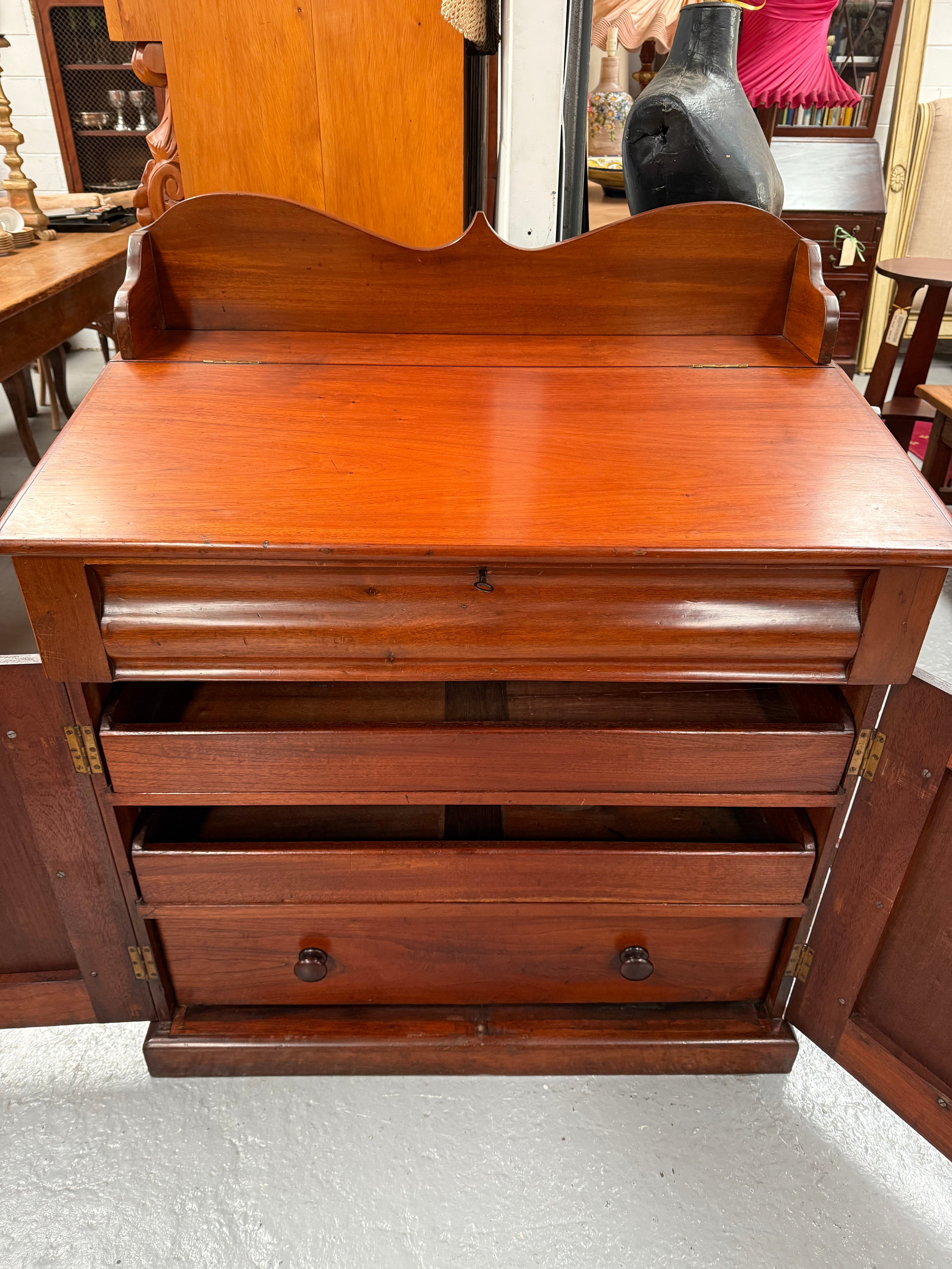 Australian Colonial Cedar Post Masters Desk | Antique & Vintage | Moonee Ponds Antiques | Australia Wide Delivery