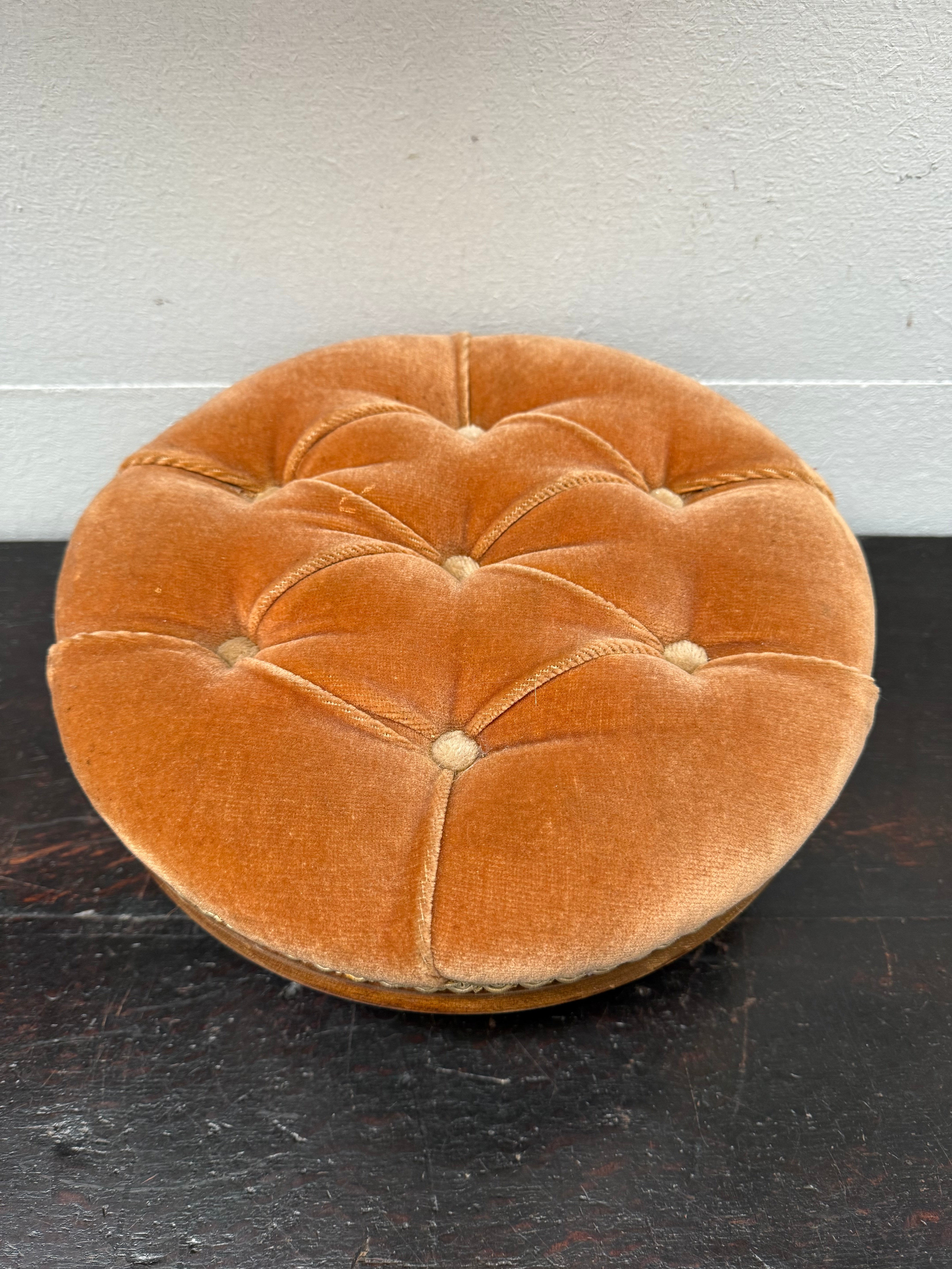 Lovely Vintage Upholstered Footstool | Antique & Vintage | Moonee Ponds Antiques | Australia Wide Delivery