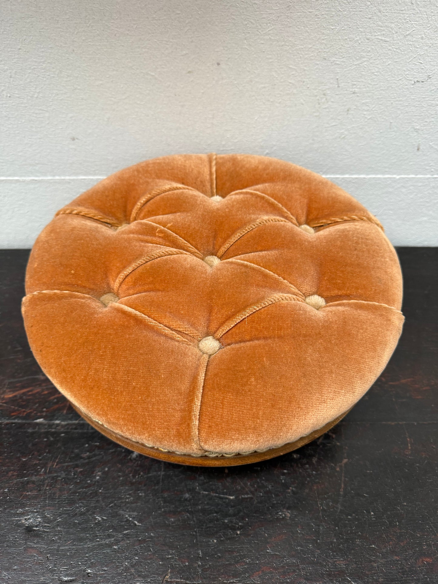 Lovely Vintage Upholstered Footstool