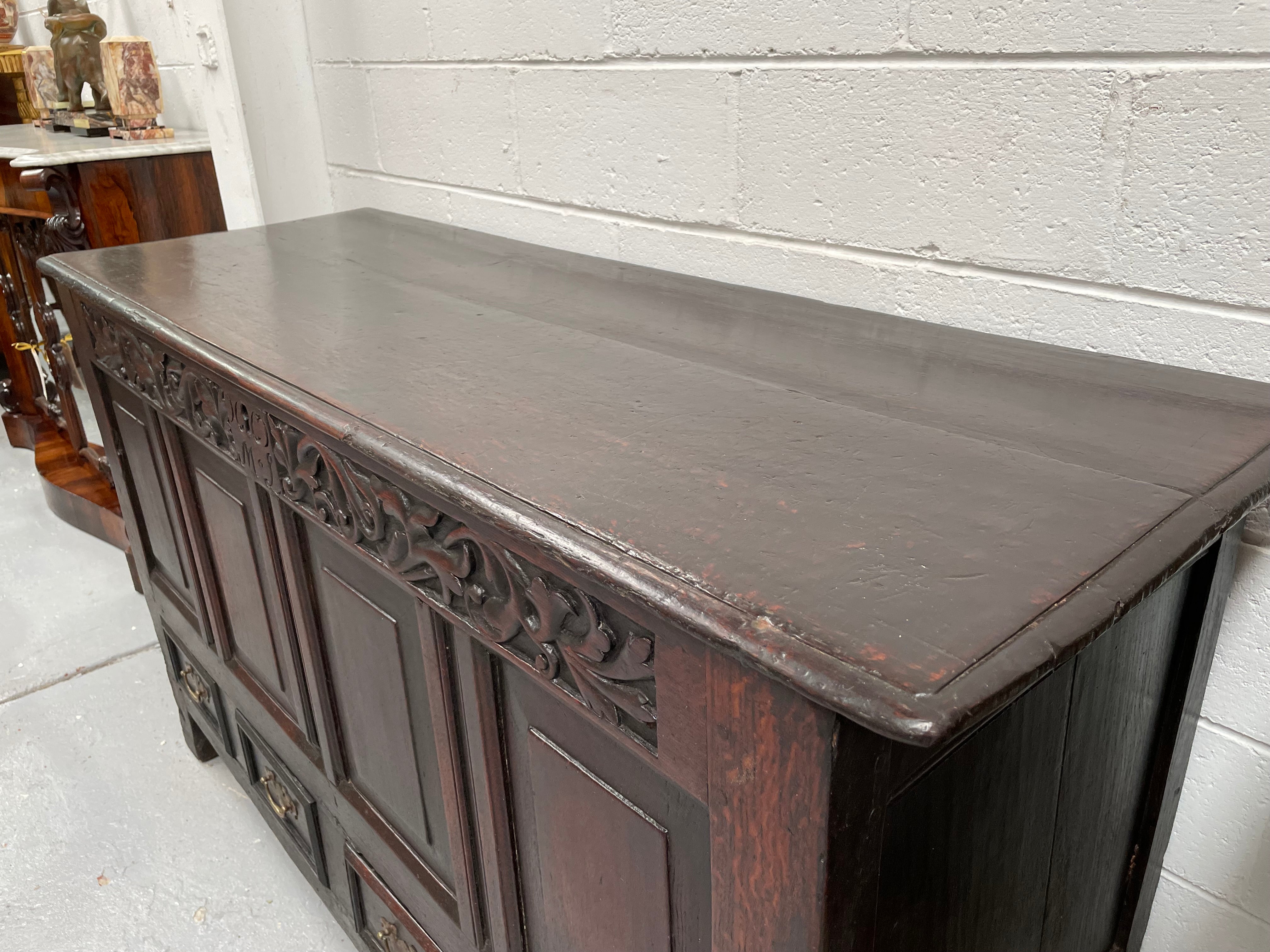 18th Century Oak Mule Trunk | Antique & Vintage | Moonee Ponds Antiques | Australia Wide Delivery
