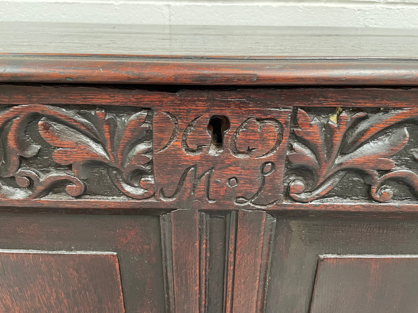 18th Century Oak Mule Trunk