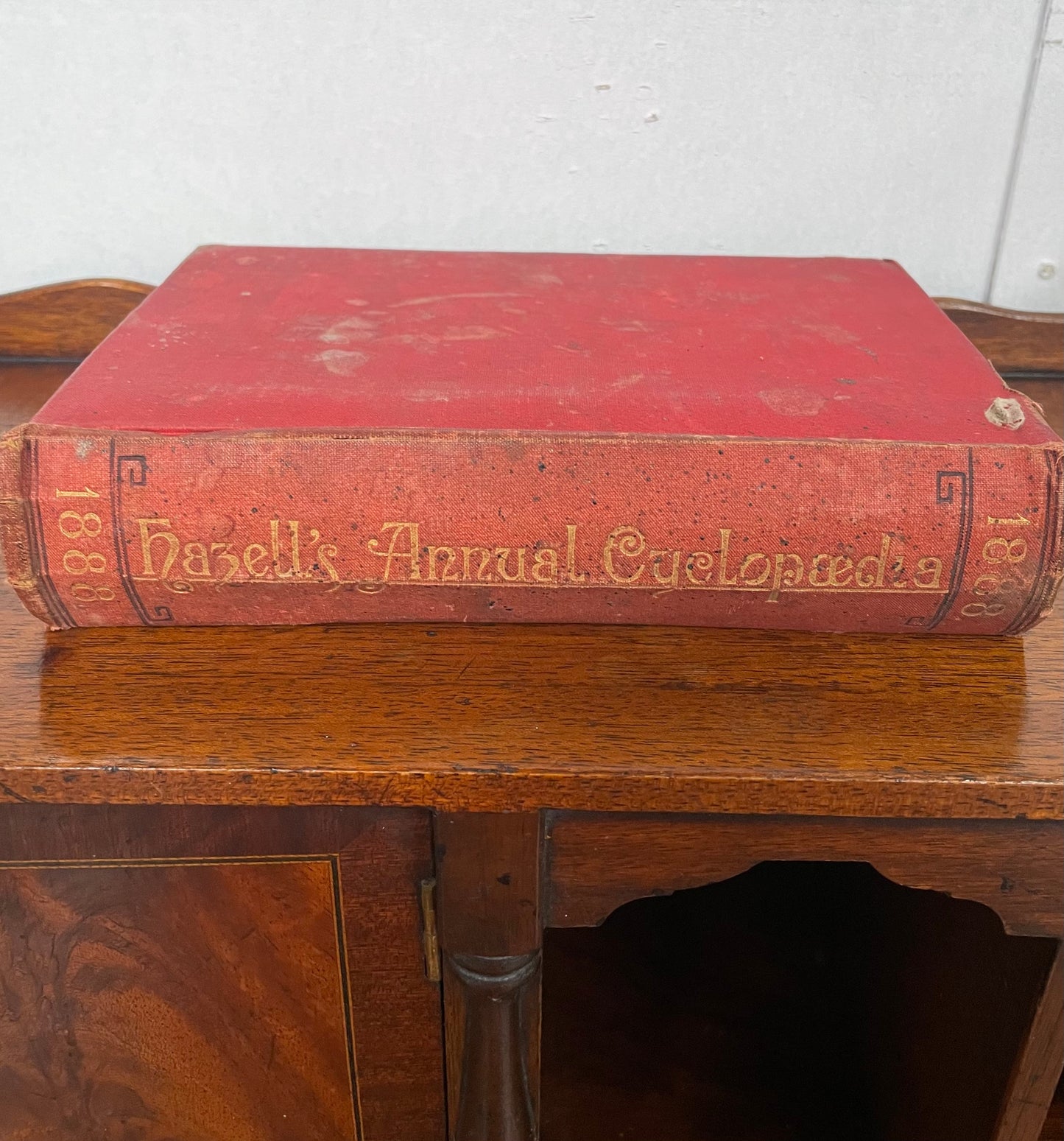 Antique book "Hazells Annual Cyclopaedia" 1888