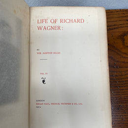 Antique book "Life Of Wagner Vol IV"