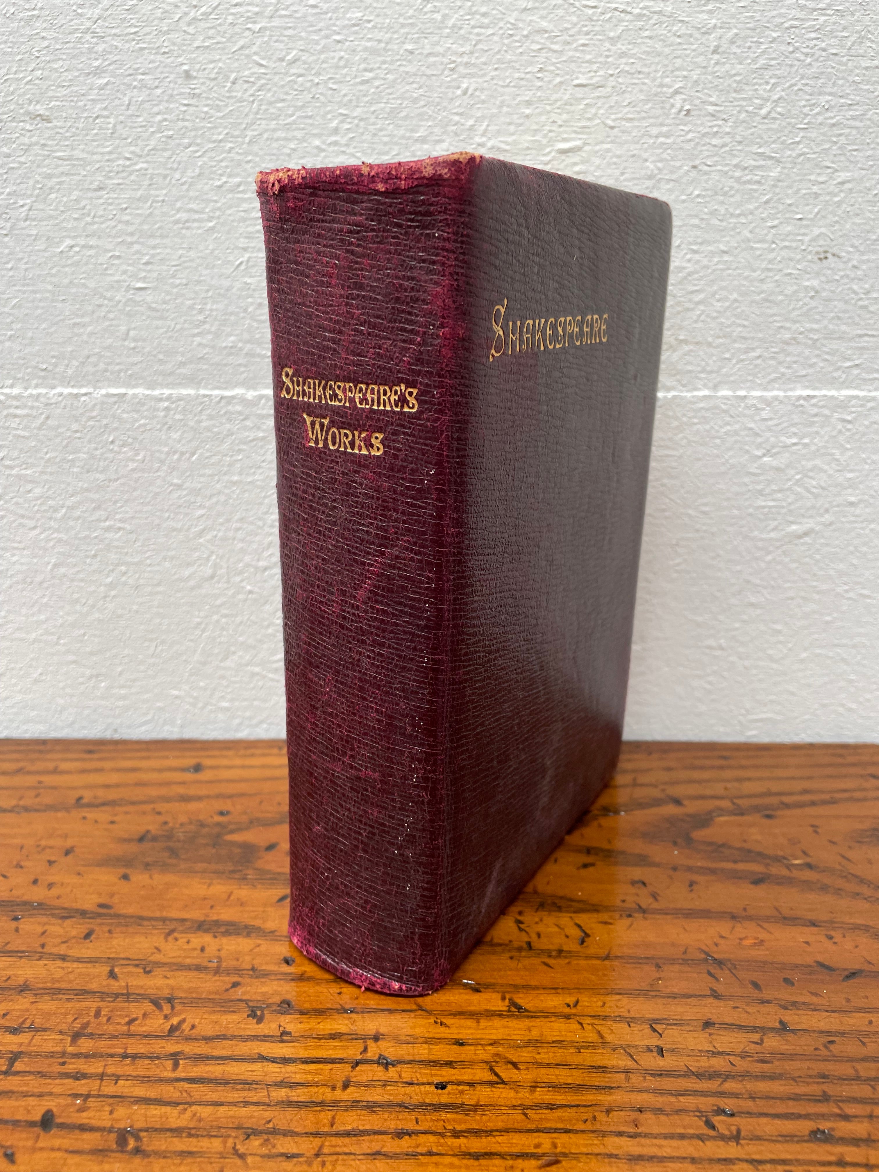 "The works of William Shakespeare" Antique Book | Antique & Vintage | Moonee Ponds Antiques | Australia Wide Delivery