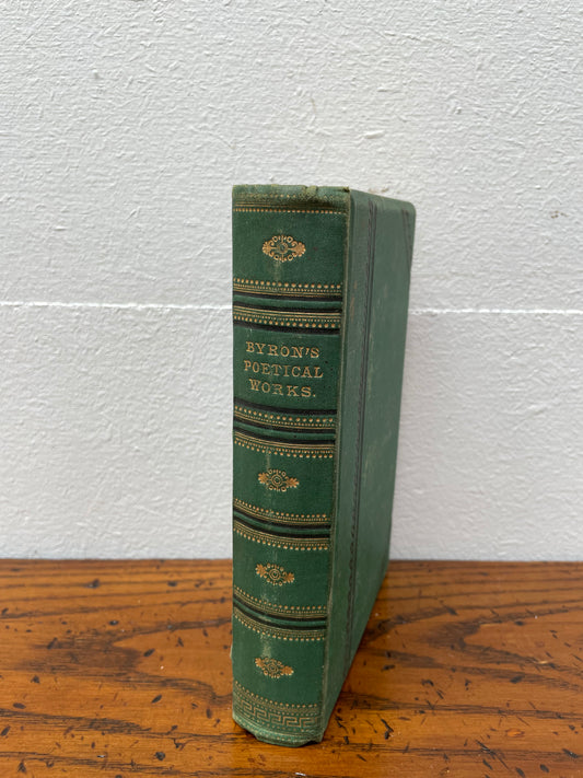 Antique book "Byron's Poetical Works" Lord Byron. Book is in good condition for age with gold edges to pages.