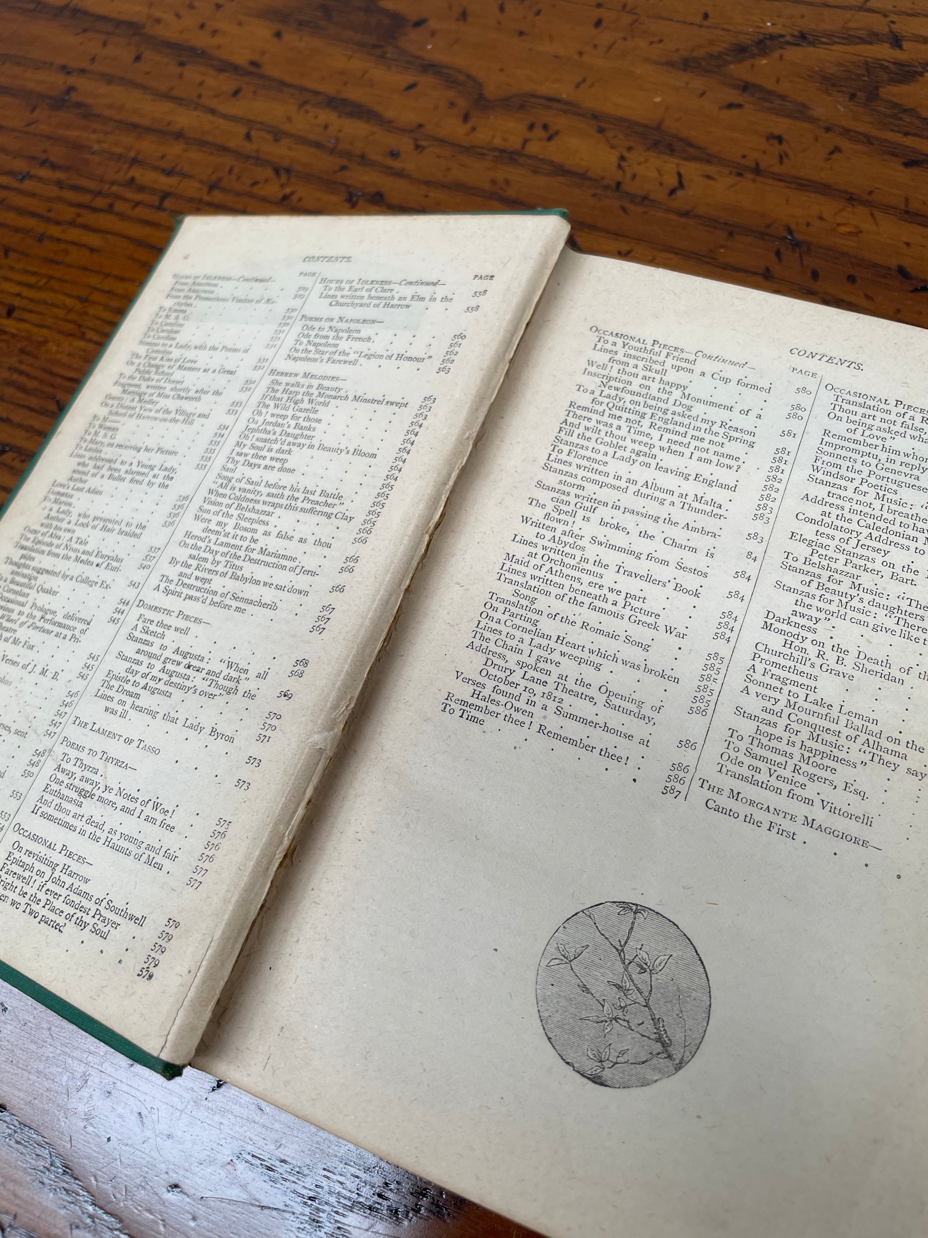 Antique Book "Byron's Poetical Works" | Antique & Vintage | Moonee Ponds Antiques | Australia Wide Delivery