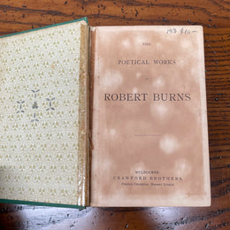 Antique Book "Burn's Poetical Works"