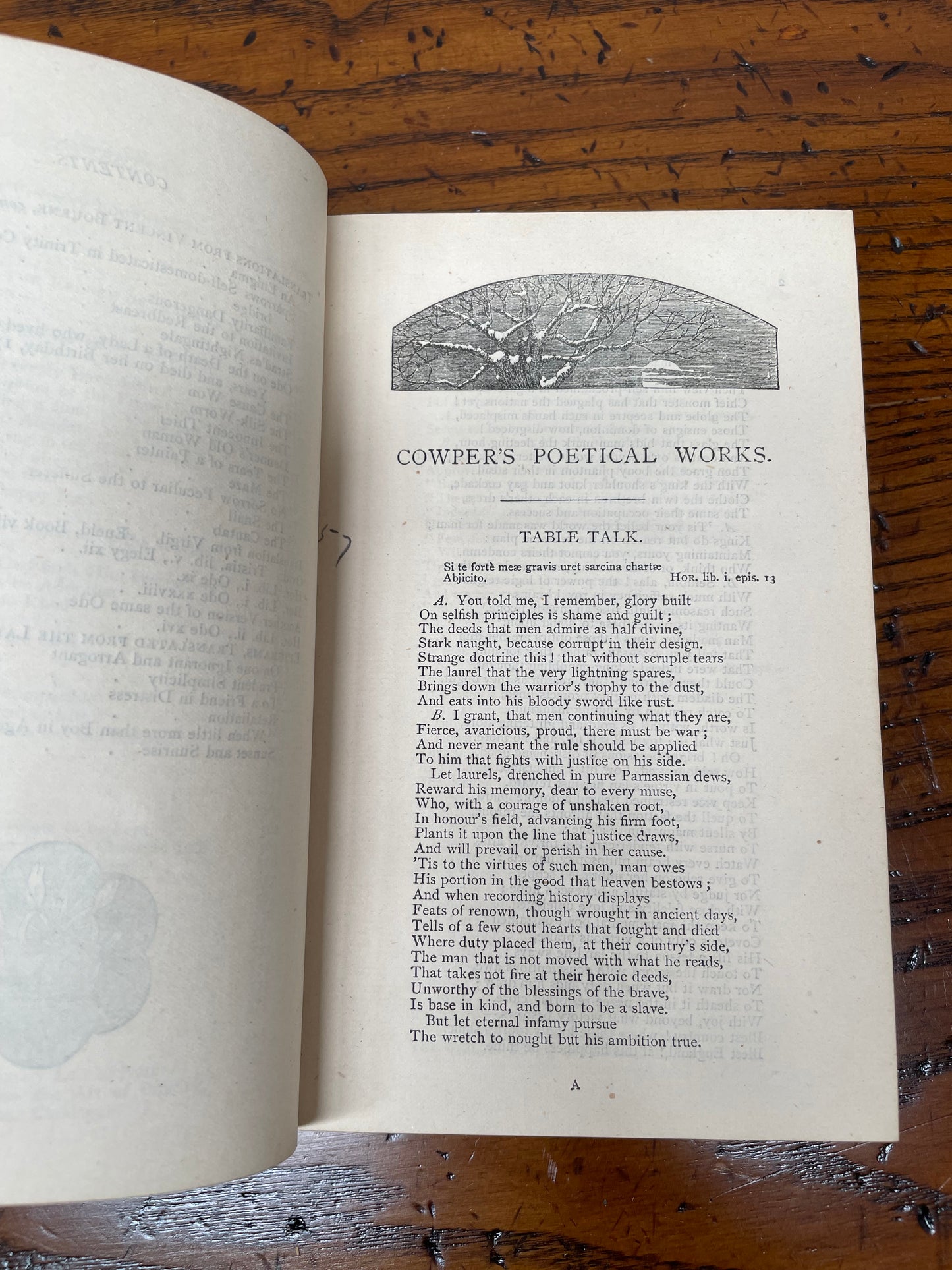 "Cowper`s Poetical Works" Antique Book