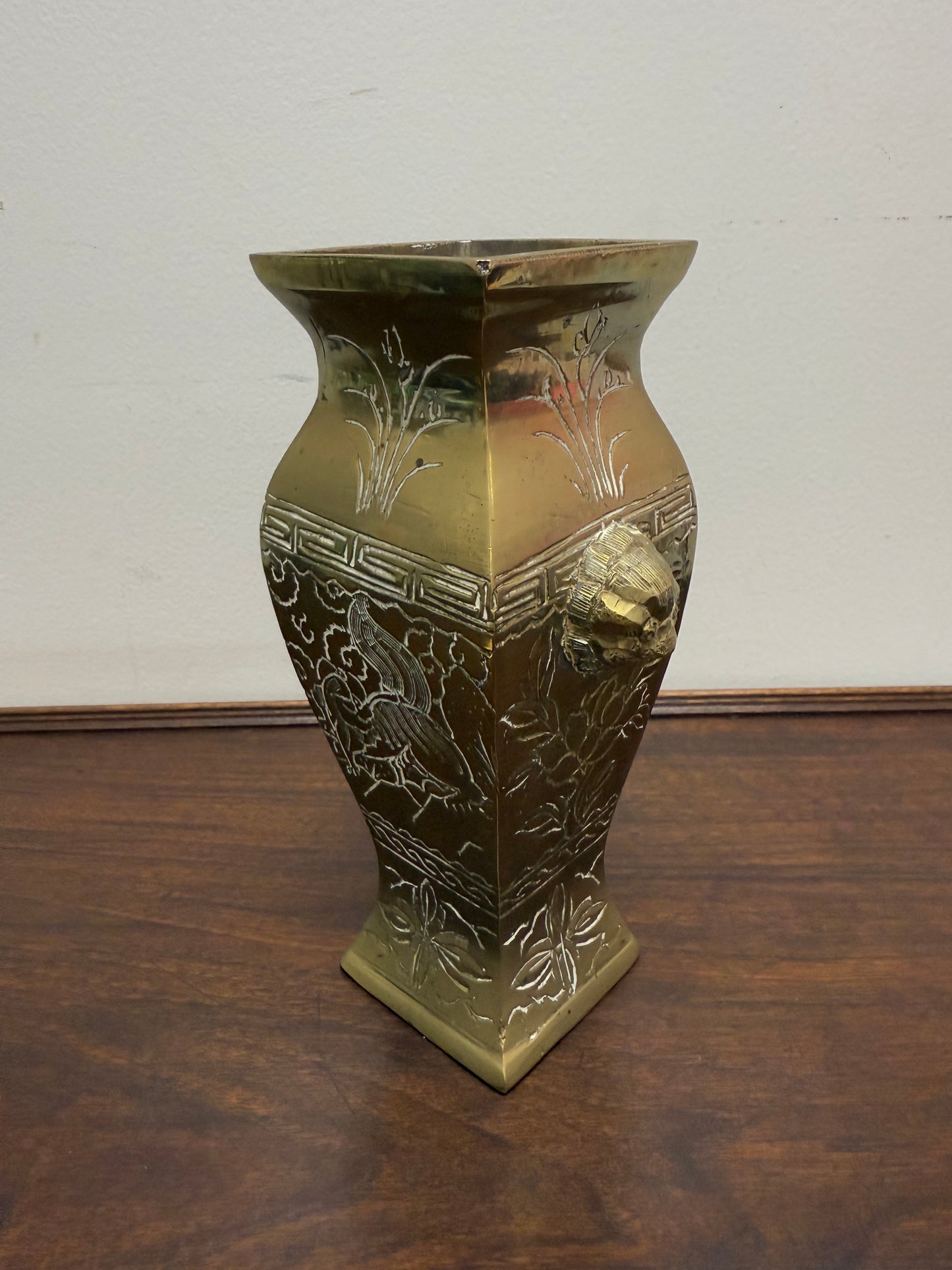 Antique Brass Chinese Vase
