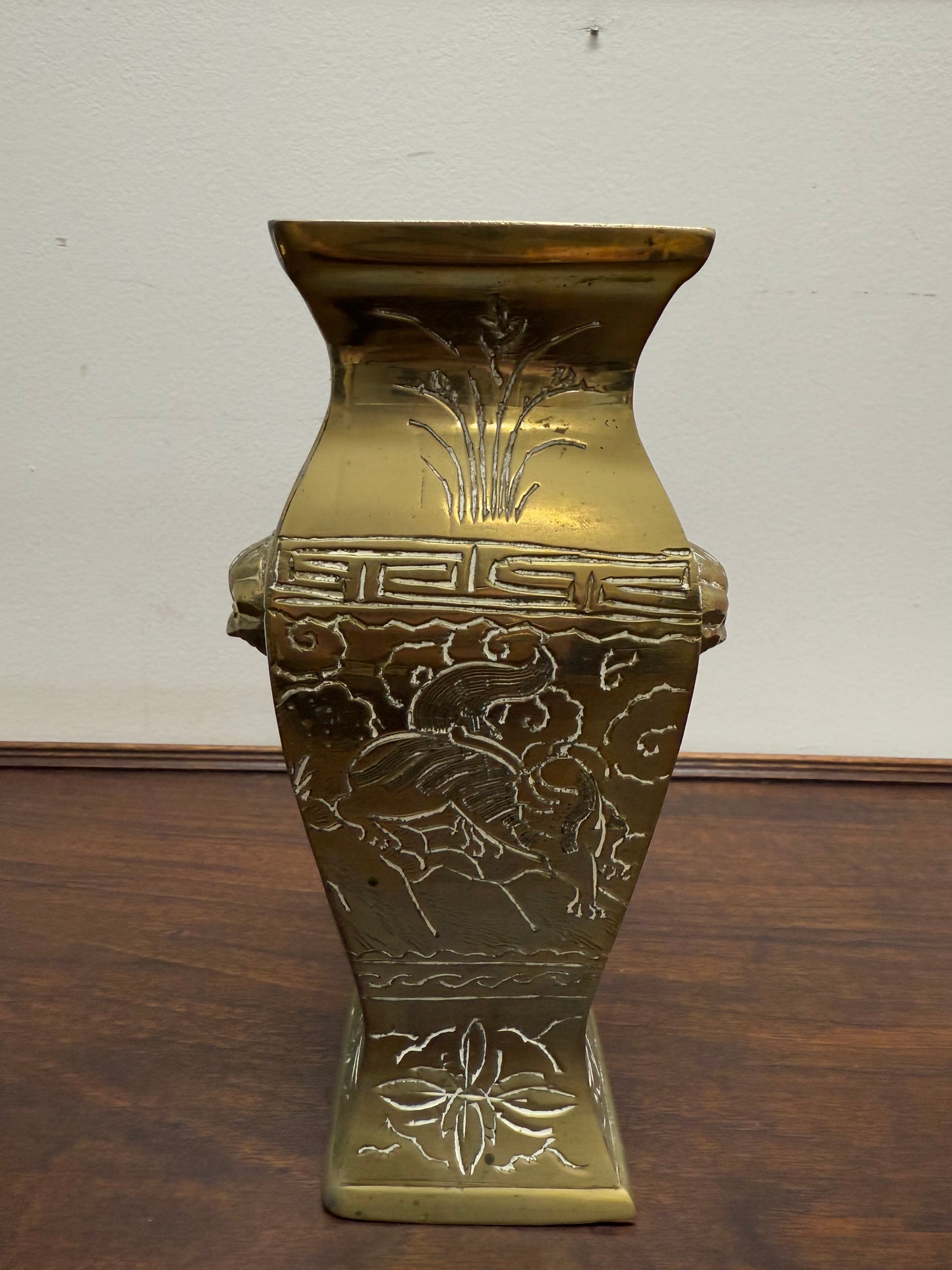 Antique Brass Chinese Vase