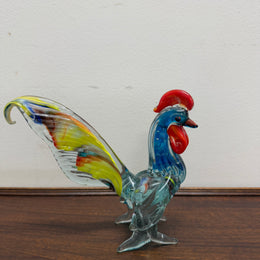 Vintage Murano Glass Multi-Coloured Rooster