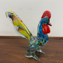 Vintage Murano Glass Multi-Coloured Rooster