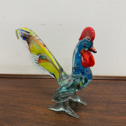 Vintage Murano Glass Multi-Coloured Rooster