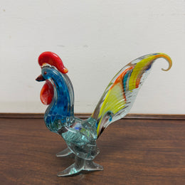 Vintage Murano Glass Multi-Coloured Rooster