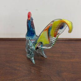 Vintage Murano Glass Multi-Coloured Rooster