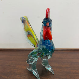 Vintage Murano Glass Multi-Coloured Rooster