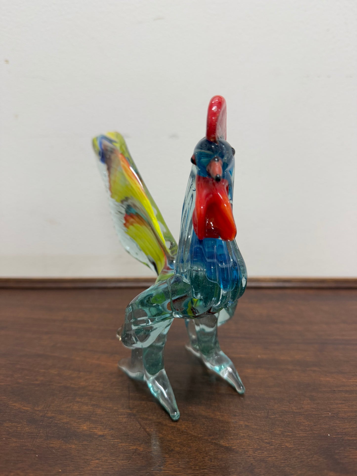 Vintage Murano Glass Multi-Coloured Rooster