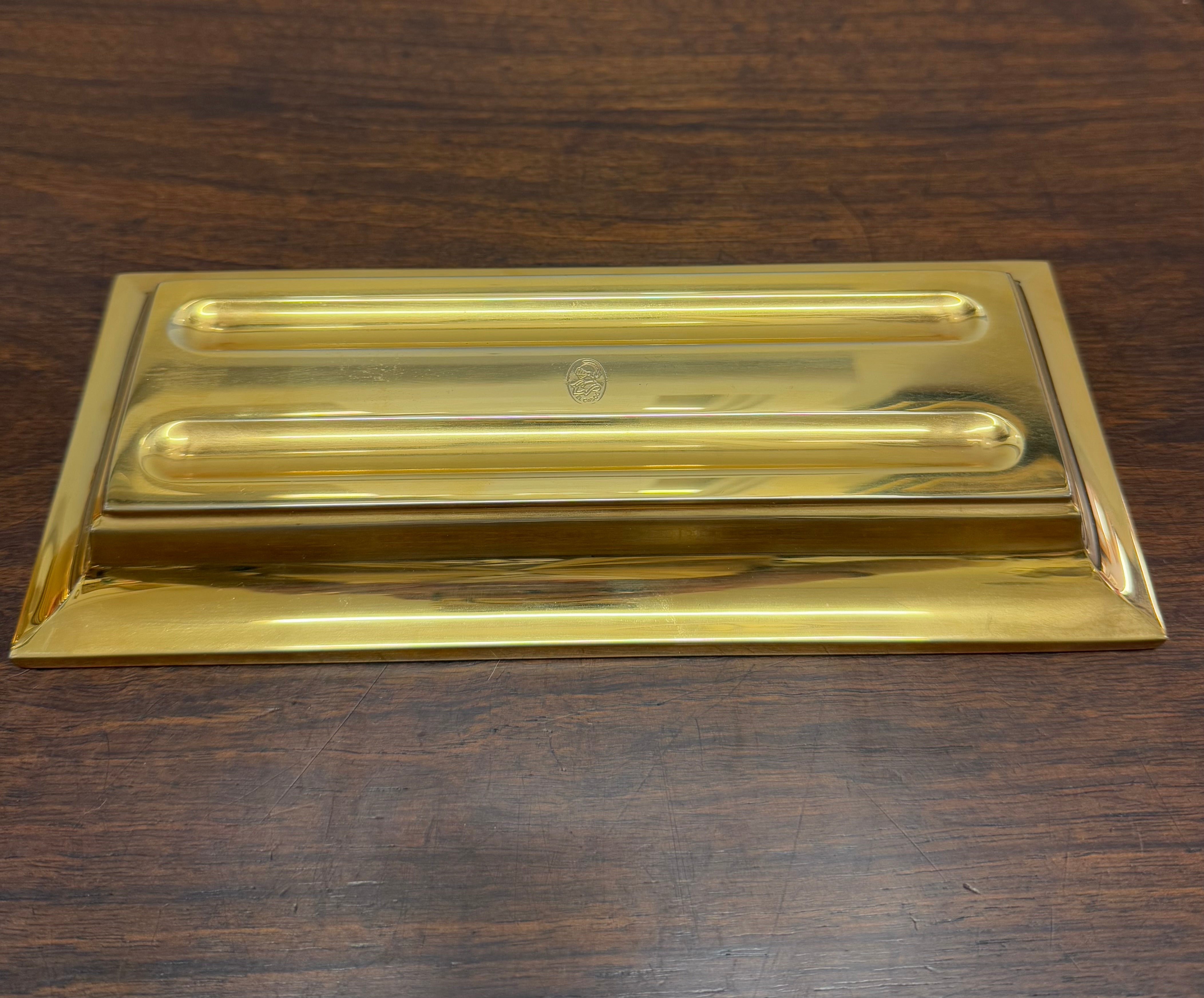 Vintage El Casco 23K gold Plated 4 Pce Desk Set | Antique & Vintage | Moonee Ponds Antiques | Australia Wide Delivery