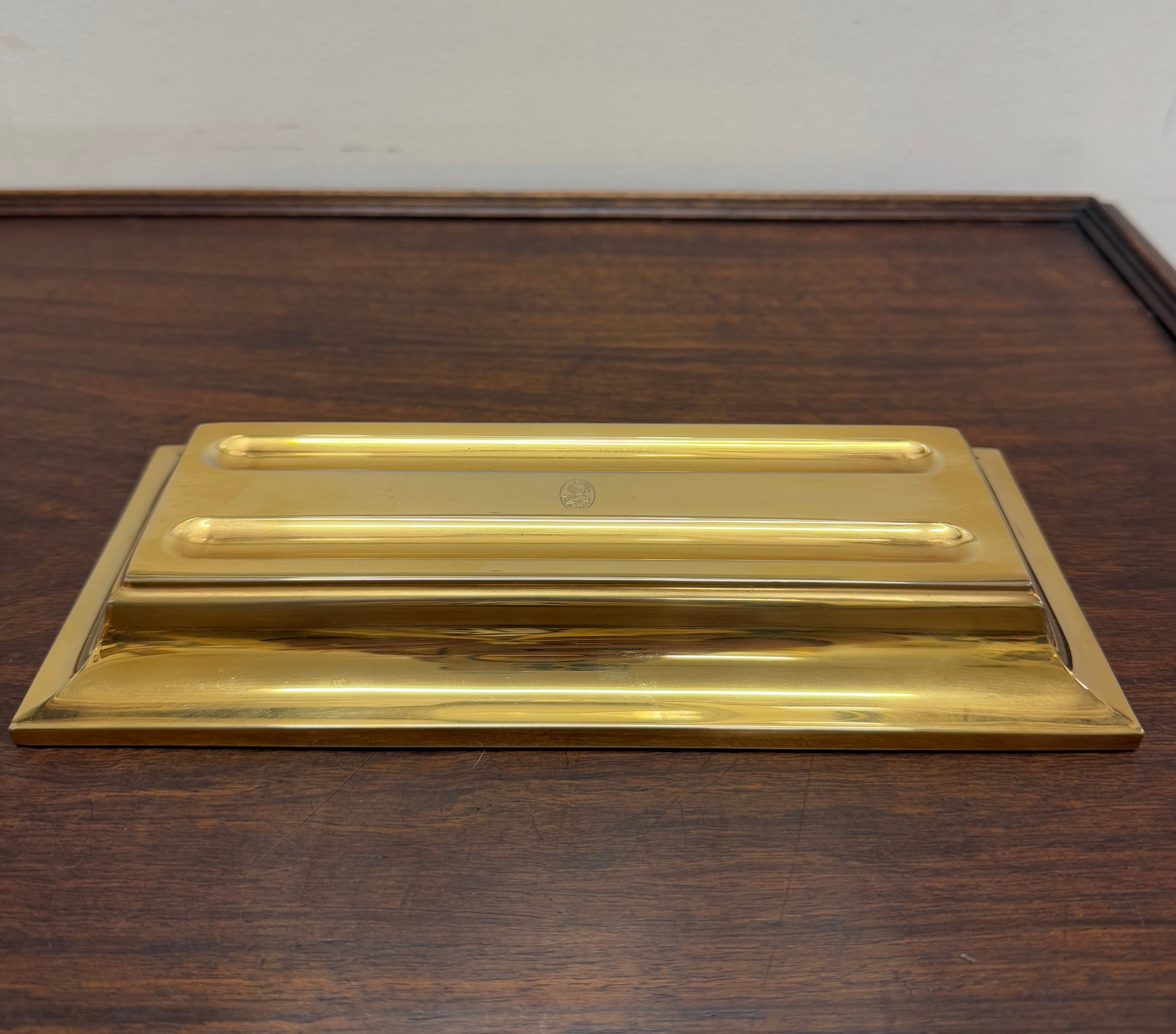 Vintage El Casco 23K gold Plated 4 Pce Desk Set | Antique & Vintage | Moonee Ponds Antiques | Australia Wide Delivery