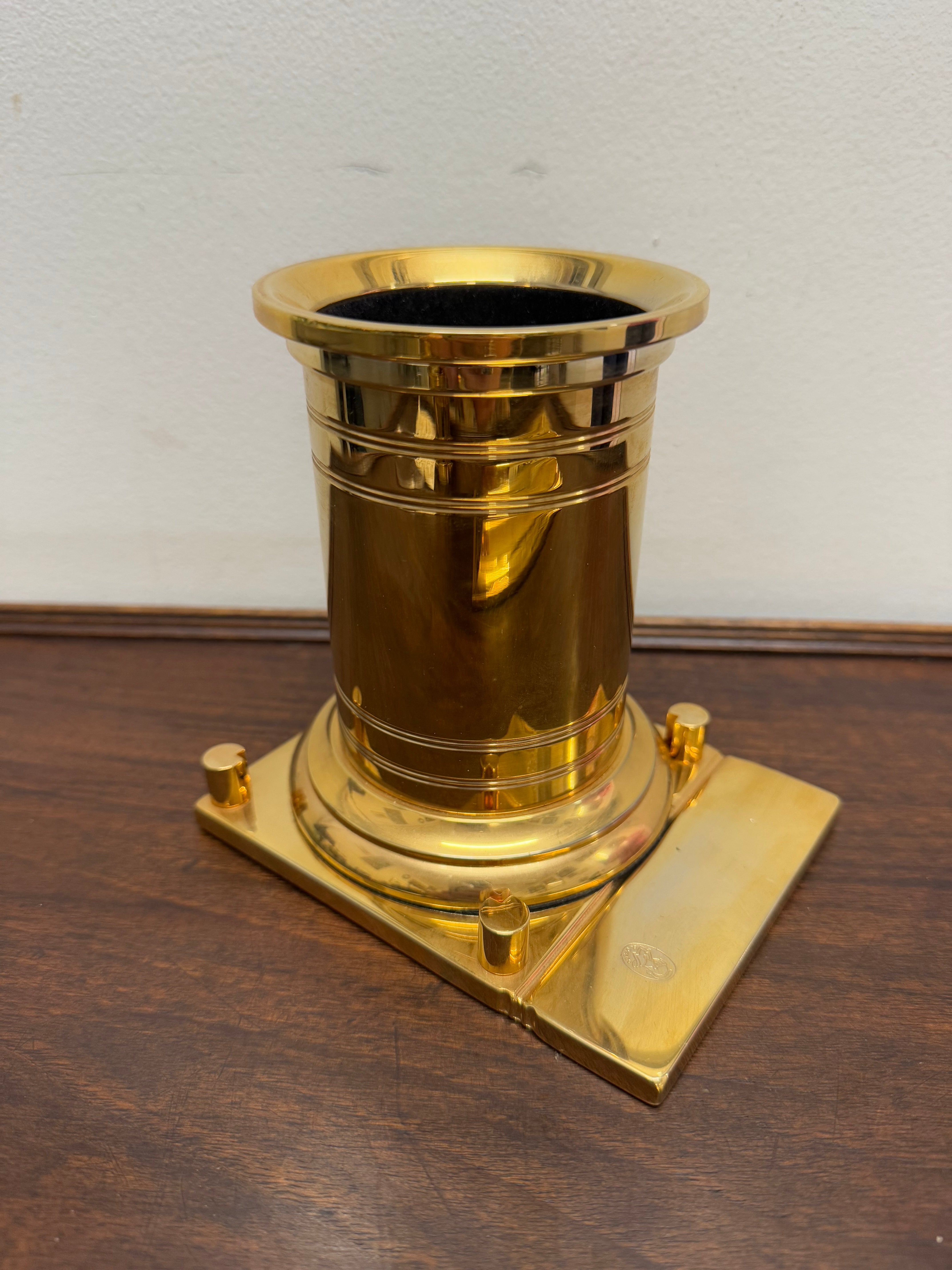 Vintage El Casco 23K gold Plated 4 Pce Desk Set | Antique & Vintage | Moonee Ponds Antiques | Australia Wide Delivery
