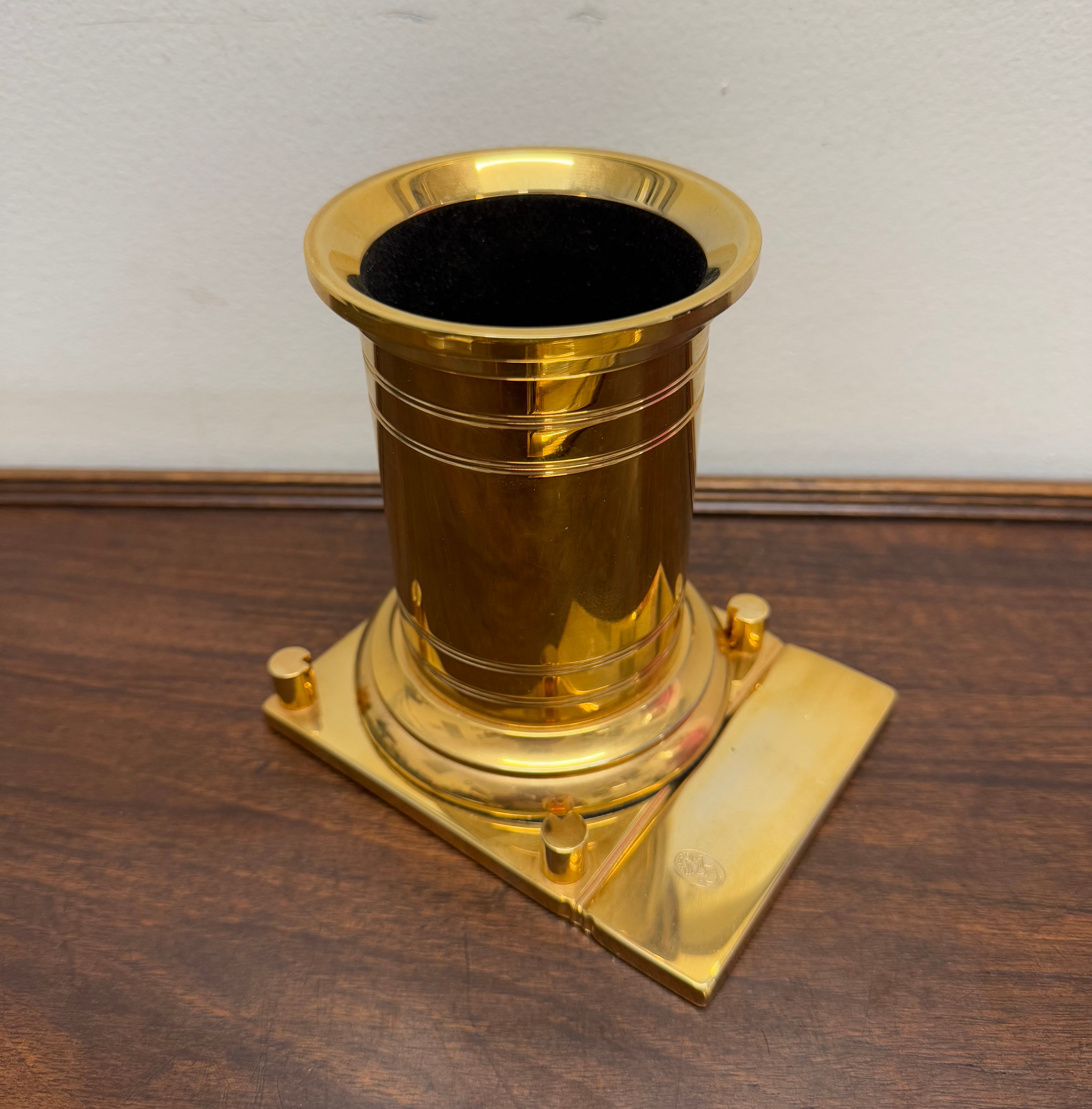 Vintage El Casco 23K gold Plated 4 Pce Desk Set | Antique & Vintage | Moonee Ponds Antiques | Australia Wide Delivery