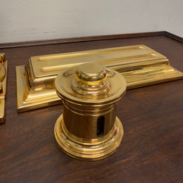 Vintage El Casco 23K gold Plated 4 Pce Desk Set