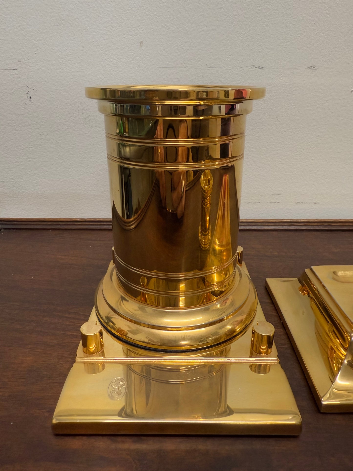 Vintage El Casco 23K gold Plated 4 Pce Desk Set