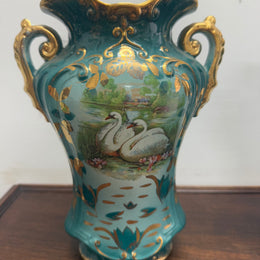 Vintage Pair of Hand Painted Vases