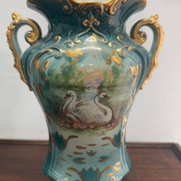 Vintage Pair of Hand Painted Vases