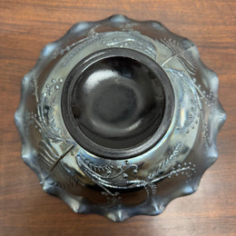 Vintage Crown Crystal Australian Carnival Glass Swan Master Bowl