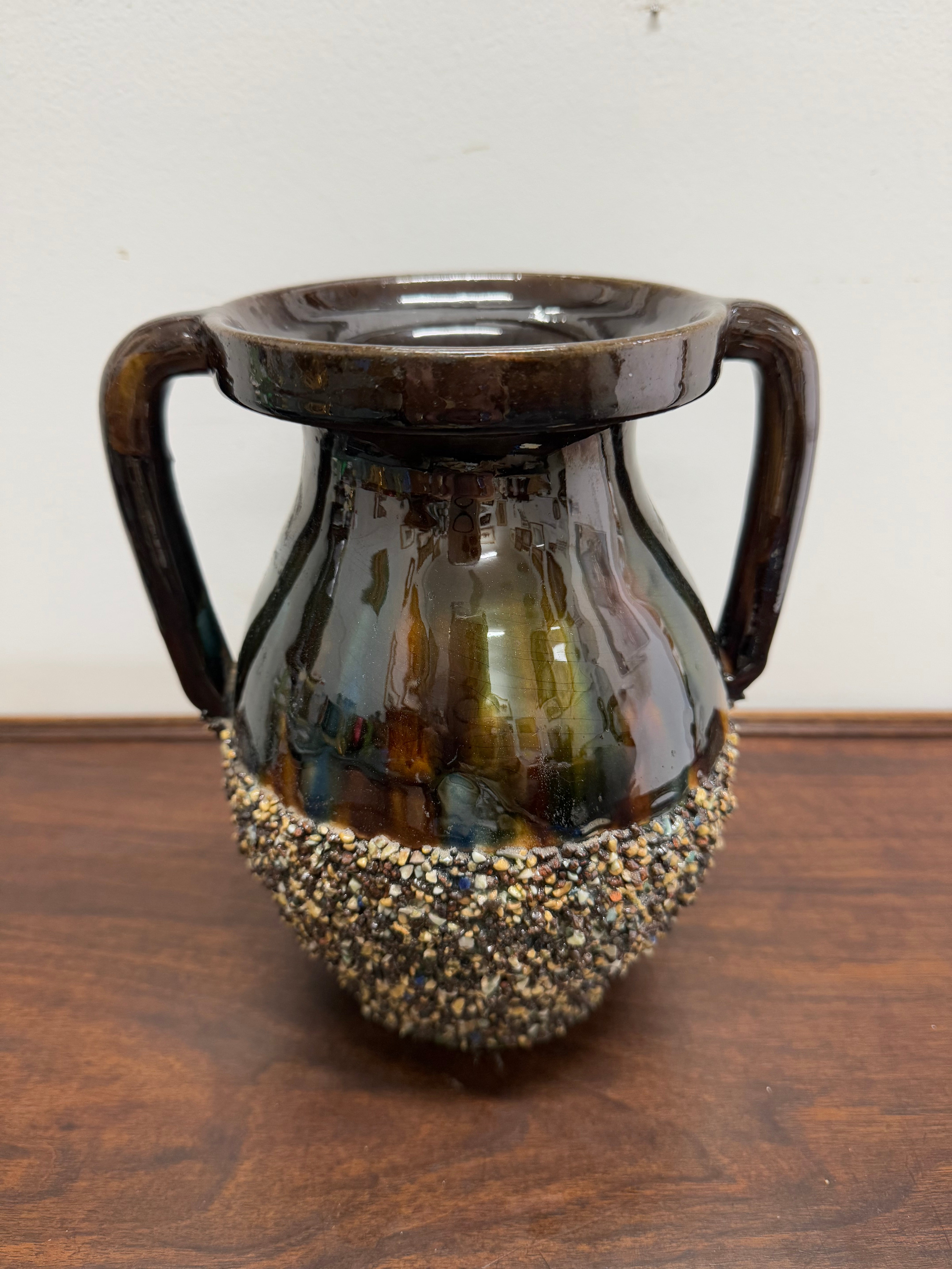 Antique French Majolica Handled Vase | Antique & Vintage | Moonee Ponds Antiques | Australia Wide Delivery